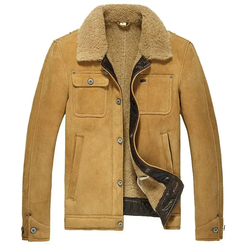 Men's Classics Sheepskin Shearling Aviator Jacket-0